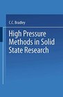 Buchcover High Pressure Methods in Solid State Research