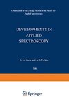 Buchcover Developments in Applied Spectroscopy: Volume 7B Selected papers from the Seventh National Meeting of the Society for App