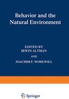 Buchcover Behavior and the Natural Environment (Human Behavior and Environment, 6)