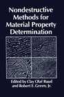 Buchcover Nondestructive Methods for Material Property Determination