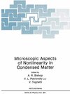 Buchcover Microscopic Aspects of Nonlinearity in Condensed Matter