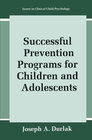 Buchcover Successful Prevention Programs for Children and Adolescents