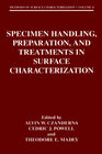 Buchcover Specimen Handling, Preparation, and Treatments in Surface Characterization