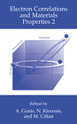 Buchcover Electron Correlations and Materials Properties 2