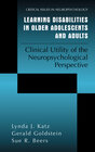 Buchcover Learning Disabilities in Older Adolescents and Adults
