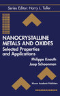 Buchcover Nanocrystalline Metals and Oxides