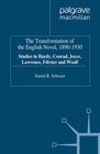 Buchcover The Transformation of the English Novel, 1890-1930