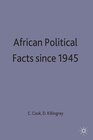 Buchcover African Political Facts Since 1945