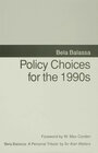 Buchcover Policy Choices for the 1990s