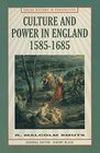 Buchcover Culture and Power in England, 1585-1685 (Social History in Perspective)