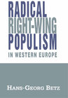 Buchcover Radical Right-Wing Populism in Western Europe