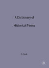 Buchcover A Dictionary of Historical Terms
