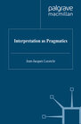 Buchcover Interpretation as Pragmatics