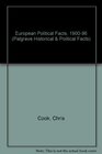 Buchcover European Political Facts, 1900-96 (Palgrave Historical & Political Facts)