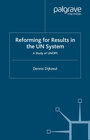 Buchcover Reform for Result in the UN System