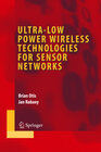 Buchcover Ultra-Low Power Wireless Technologies for Sensor Networks