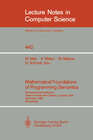 Buchcover Mathematical Foundations of Programming Semantics
