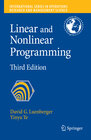 Buchcover Linear and Nonlinear Programming