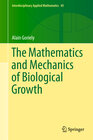 Buchcover The Mathematics and Mechanics of Biological Growth