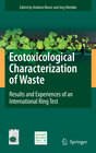 Buchcover Ecotoxicological Characterization of Waste