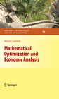 Buchcover Mathematical Optimization and Economic Analysis