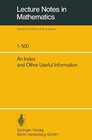 Buchcover An Index and Other Useful Information