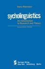 Buchcover Psycholinguistics