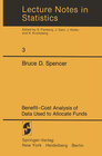Buchcover Benefit-Cost Analysis of Data Used to Allocate Funds