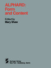 Buchcover Alphard: Form and Content