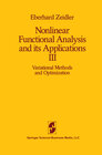 Buchcover Nonlinear Functional Analysis and its Applications