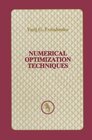 Buchcover Numerical Optimization Techniques