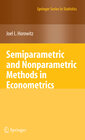Buchcover Semiparametric and Nonparametric Methods in Econometrics
