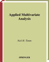 Buchcover Applied Multivariate Analysis