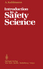 Buchcover Introduction to Safety Science