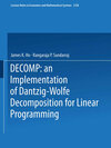 Buchcover DECOMP: an Implementation of Dantzig-Wolfe Decomposition for Linear Programming