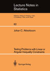 Buchcover Testing Problems with Linear or Angular Inequality Constraints