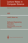 Buchcover Software Engineering Education