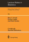 Buchcover Conditionally Specified Distributions