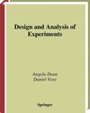 Buchcover Design and Analysis of Experiments