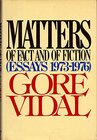 Buchcover Matters of Fact and of Fiction: Essays 1973-1976