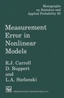 Buchcover Measurement Error in Nonlinear Models