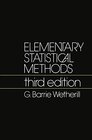 Buchcover Elementary Statistical Methods