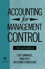 Buchcover Accounting for Management Control