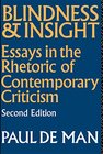Buchcover Blindness and Insight: Essays in the Rhetoric of Contemporary Criticism