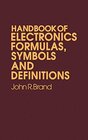 Buchcover Handbook of Electronic Formulas, Symbols and Definitions