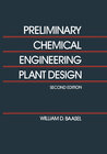 Buchcover Preliminary Chemical Engineering Plant Design