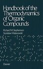 Buchcover Handbook of the Thermodynamics of Organic Compounds