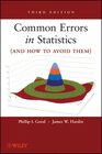 Buchcover Common Errors in Statistics (and How to Avoid Them)