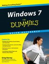 Buchcover Windows 7 For Dummies Quick Reference