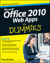 Buchcover Office 2010 Web Apps For Dummies